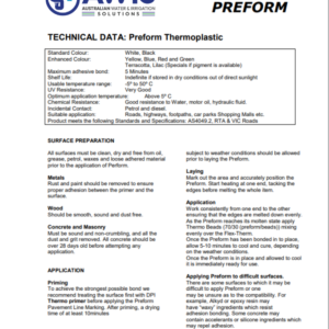AWIS Preform Tech data