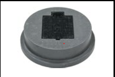 Round Hydrant Cover Grey with CI Lid